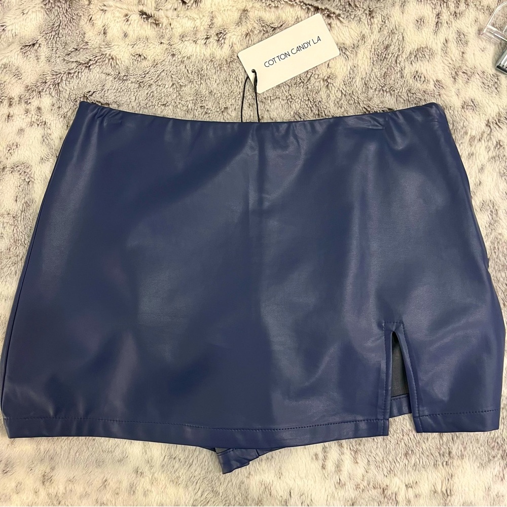 Cotton Candy LA- Vegan Leather Skort
